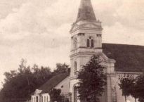 Evangelikų liuteronų bažnyčia, XX a. pradžios atvirukas. Iš A. Cėplos kolekcijos.