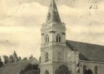 Evangelikų liuteronų bažnyčia, XX a. pradžios atvirukas. Iš A. Cėplos kolekcijos.